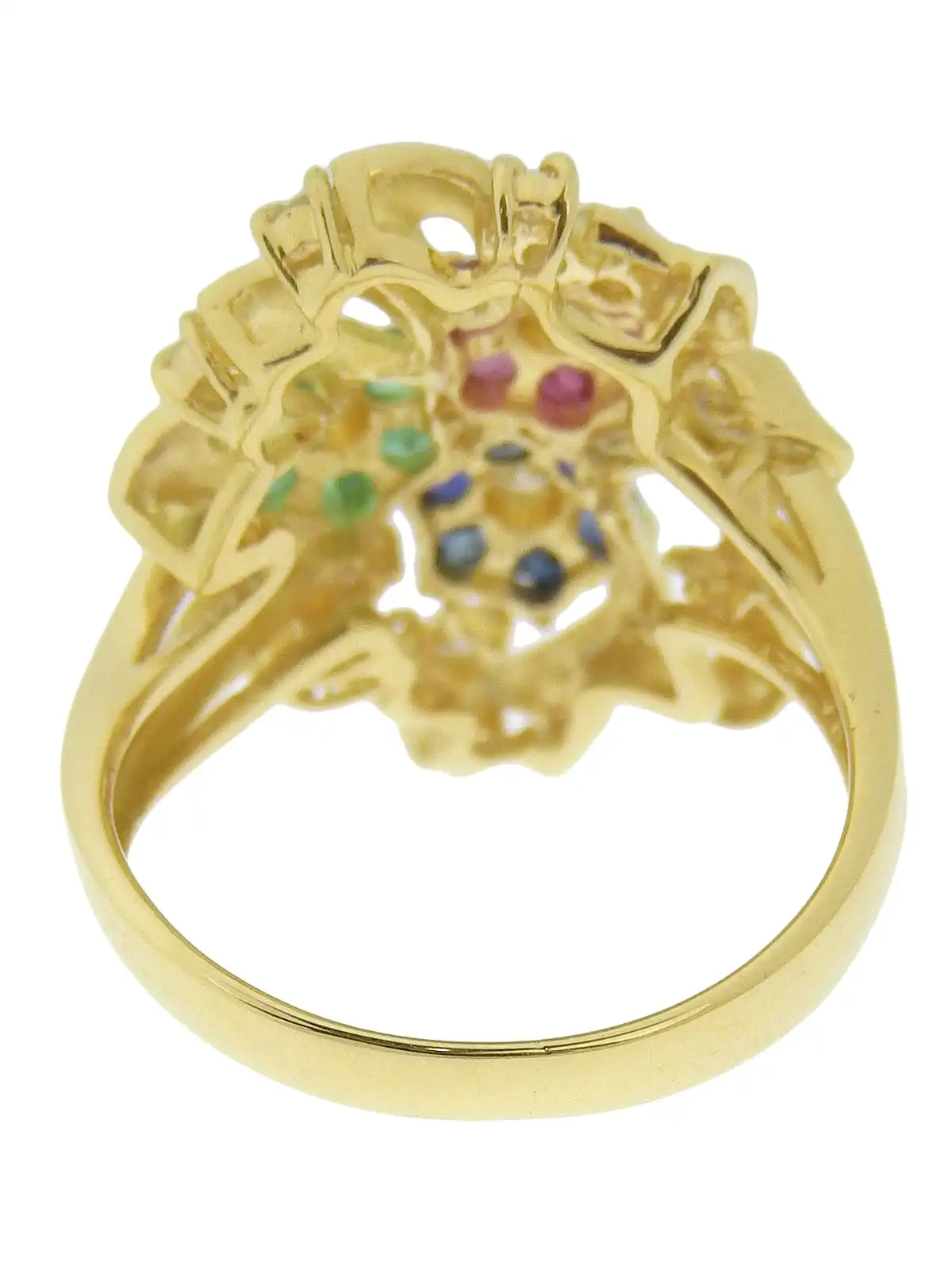 Selection Jewelry 18Kエメラルドブーケモチーフリング ゴールド